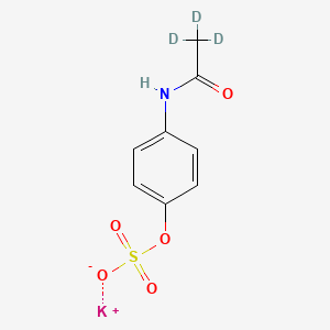 molecular formula C8H5D3NO5S·K B602432 Acetaminophen-D3 sulphate potassium salt CAS No. 1188263-45-7