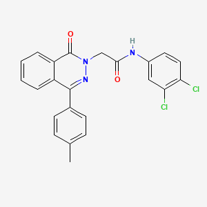 molecular formula C23H17Cl2N3O2 B6024325 N-(3,4-DICHLOROPHENYL)-2-[4-(4-METHYLPHENYL)-1-OXO-1,2-DIHYDROPHTHALAZIN-2-YL]ACETAMIDE 