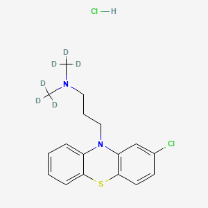 molecular formula C17H20Cl2N2S B602439 Chlorpromazine-d6 Hydrochloride CAS No. 1228182-46-4
