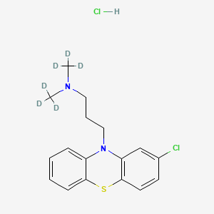 molecular formula C17H13ClN2SD6.HCl B602439 Chlorpromazine-d6 Hydrochloride CAS No. 1228182-46-4
