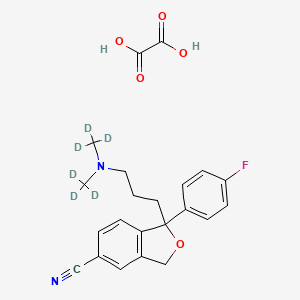 molecular formula C20H15D6FN2O.C2H2O4 B602440 Citalopram-d6 Oxalate CAS No. 1246819-94-2
