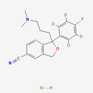 molecular formula C20H22BrFN2O B602442 Citalopram-d4 Hydrobromide Salt CAS No. 1219803-58-3
