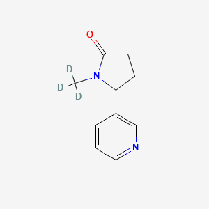 molecular formula C10H9N2OD3 B602449 rac-Cotinine-d3 CAS No. 110952-70-0