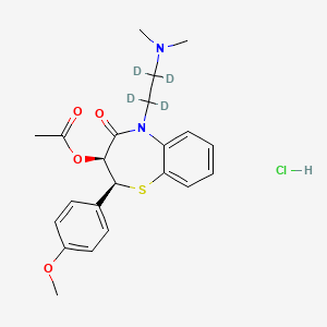 molecular formula C22H22N2O4SD4.HCl B602453 Diltiazem-d4 Hydrochloride CAS No. 1217769-52-2