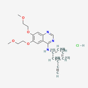 molecular formula C16[13C]6H23N3O4·HCl B602454 Erlotinib-13C6 Hydrochloride CAS No. 1210610-07-3