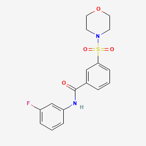 molecular formula C17H17FN2O4S B6024581 N-(3-fluorophenyl)-3-(4-morpholinylsulfonyl)benzamide 