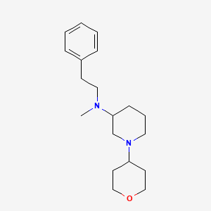 molecular formula C19H30N2O B6024600 N-methyl-1-(oxan-4-yl)-N-(2-phenylethyl)piperidin-3-amine 