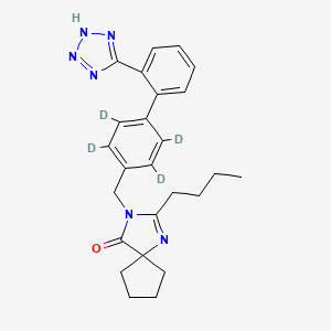 molecular formula C25H24D4N6O B602480 Irbesartan D4 CAS No. 1216883-23-6