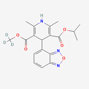 molecular formula C19H18N3O5D3 B602481 Isradipine-d3 CAS No. 1189959-59-8