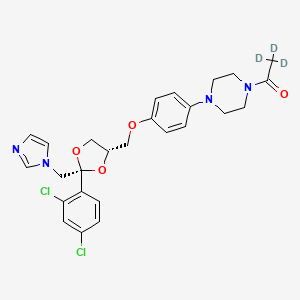 molecular formula C26H28Cl2N4O4 B602486 Ketoconazole-D3 