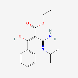 molecular formula C15H20N2O3 B6024923 ethyl 3-amino-2-benzoyl-3-(isopropylamino)acrylate 