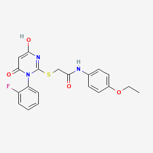 molecular formula C20H18FN3O4S B6025026 N-(4-ethoxyphenyl)-2-[1-(2-fluorophenyl)-4-hydroxy-6-oxopyrimidin-2-yl]sulfanylacetamide 