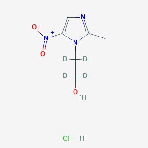 molecular formula C6H6D4ClN3O3 B602508 盐酸甲硝唑-D4 CAS No. 1261397-74-3