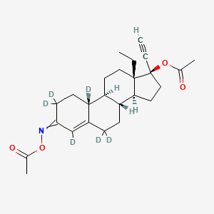 molecular formula C25H27NO4D6 B602512 N-Acetyl Norgestimate-d6 CAS No. 1263195-02-3
