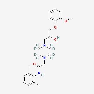molecular formula C24H25D8N3O4 B602535 Ranolazine-D8 CAS No. 1092804-88-0