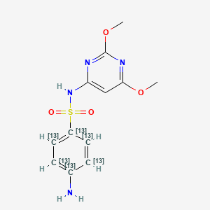 molecular formula C12H14N4O4S B602549 Sulfadimethoxine-13C6 CAS No. 1334378-48-1
