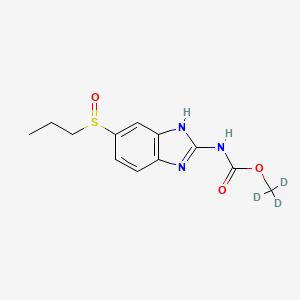molecular formula C12H12D3N3O3S B602568 阿苯达唑亚砜D3 CAS No. 1448346-38-0