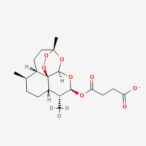 molecular formula C19H25O8D3 B602574 Butanedioic acid, mono[(3R,5aS,6R,8aS,9R,10S,12R,12aR)-decahydro-3,6-dimethyl-9-(methyl-d3)-3,12-epoxy-12H-pyrano[4,3-j]-1,2-benzodioxepin-10-yl] ester CAS No. 1316303-44-2