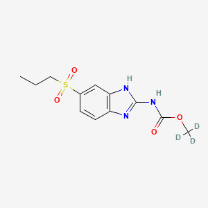 molecular formula C12H12D3N3O4S B602575 Albendazole sulfone-d3 CAS No. 1448345-60-5