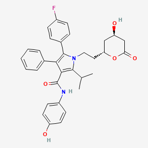 molecular formula C33H28FN2O5D5 B602579 P-羟基阿托伐他汀内酯 CAS No. 265989-49-9