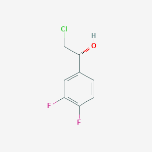 molecular formula C8H7ClF2O B060258 (1R)-2-chloro-1-(3,4-difluorophenyl)ethanol CAS No. 1212376-05-0