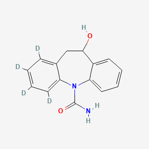 molecular formula C15H10D4N2O2 B602593 10,11-Dihydro-10-hydroxycarbazepine-D4 (Major) CAS No. 1020719-39-4
