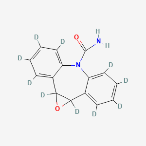 molecular formula C15H12N2O2 B602596 Carbamazepine 10,11 epoxide-d10 CAS No. 1219804-16-6