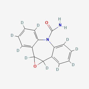 molecular formula C15H2N2O2D10 B602596 卡马西平-10,11-环氧-d10（环-d10） CAS No. 1219804-16-6
