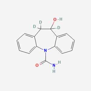 molecular formula C15H11N2O2D3 B602600 10,11-Dihydro-10-hydroxycarbazepine-d3 CAS No. 1189917-36-9