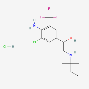 molecular formula C14D11H9ClF3N2O·HCl B602605 Mapenterol hydrochloride CAS No. 1325559-18-9