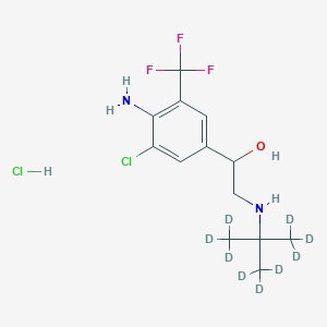 molecular formula C13D9H9ClF3N2O·HCl B602607 Mabuterol-D9 hydrochloride CAS No. 1353867-83-0
