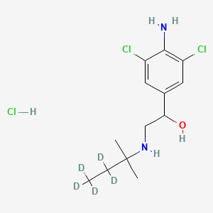 molecular formula C13H15D5Cl2N2O.HCl B602608 Clenpenterol-d5 Hydrochloride CAS No. 1794793-20-6