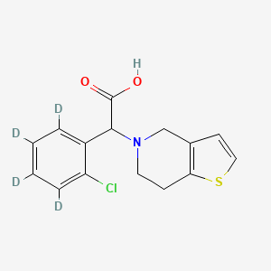 molecular formula C15H10ClNO2SD4 B602609 rac-Clopidogrel-d4 Carboxylic Acid CAS No. 1246814-52-7