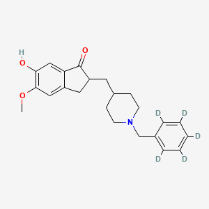 molecular formula C23H22NO3D5 B602621 6-O-Desmethyl Donepezil-d5 CAS No. 1189443-74-0
