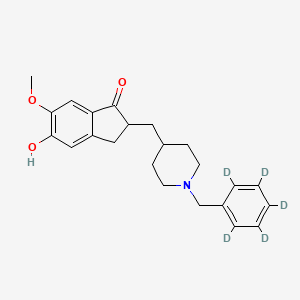 molecular formula C23H27NO3 B602624 5-O-Desmethyl Donepezil-d5 CAS No. 1189929-21-2