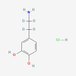 molecular formula C8H7NO2D4·HCl B602627 Dopamine-d4 hydrochloride CAS No. 203633-19-6