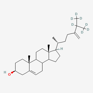 molecular formula C28H39D7O B602628 Ergosta-5,24(28)-dien-25,26,26,26,27,27,27-d7-3beta-ol CAS No. 209112-82-3