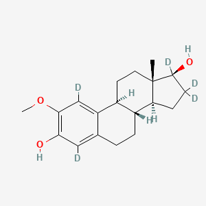 molecular formula C19H21O3D5 B602630 2-Methoxy-17beta-estradiol-1,4,16,16,17-d5 CAS No. 358731-34-7