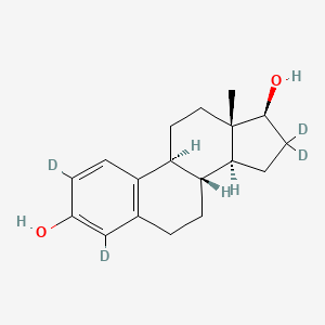 molecular formula C18H20O2D4 B602634 雌二醇-d4（17-β-雌二醇-d4） CAS No. 66789-03-5