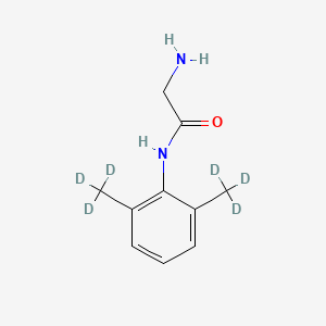 molecular formula C10H8N2OD6 B602665 Glycinexylidide-d6 CAS No. 1217098-46-8