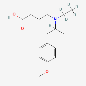 molecular formula C16H20NO3D5 B602668 Mebeverine acid D5 CAS No. 2070015-30-2
