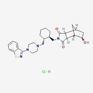 molecular formula C28H37ClN4O3S B602669 Lurasidone Metabolite 14283 hydrochloride 