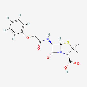 molecular formula C16H13N2O5SD5 B602695 Penicillin V-d5 CAS No. 1356837-87-0