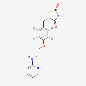 molecular formula C17H17N3O3S B602727 N-Desmethyl Rosiglitazone-d4 
