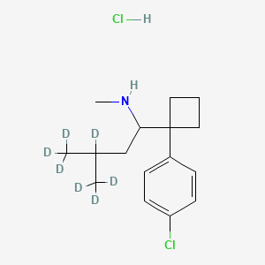 molecular formula C16H17ClND7·HCl B602729 DesMethyl Sibutramine-d7 (hydrochloride) CAS No. 1188265-54-4