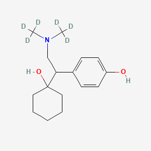 molecular formula C16H19D6NO2 B602748 rac-O-Desmethyl Venlafaxine-D6 CAS No. 1062605-69-9