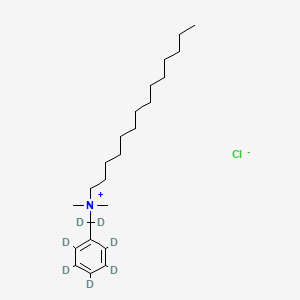 molecular formula C23H35ND7·Cl B602759 苄基二甲基十四烷基铵-d7 氯化物 CAS No. 1219178-72-9