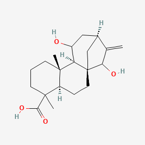molecular formula C20H30O4 B602776 ent-11alpha,15alpha-Dihydroxykaur-16-en-19-oic acid CAS No. 57719-76-3
