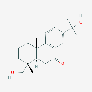 molecular formula C20H28O3 B602782 15,18-Dihydroxyabieta-8,11,13-trien-7-one CAS No. 213329-45-4