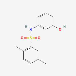 molecular formula C14H15NO3S B602846 N-(3-hydroxyphenyl)-2,5-dimethylbenzenesulfonamide CAS No. 885433-88-5